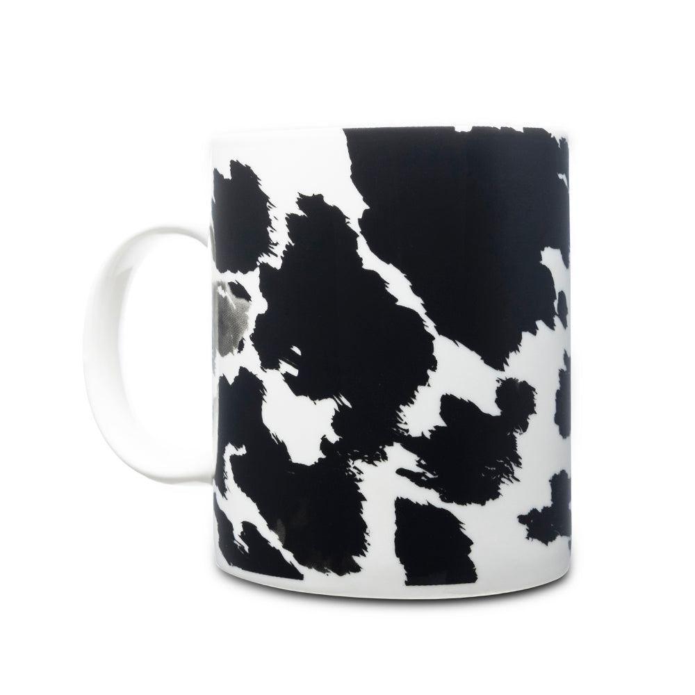 Sippin’ in the South Ceramic Mug in Black Leopard Print