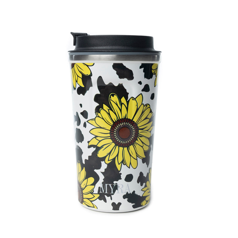 Western Trail Brew Stainless Steel Mug in Sunflower Yellow