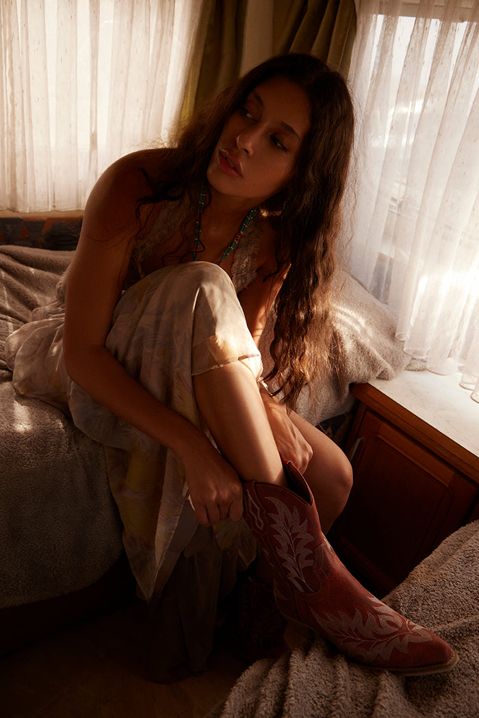 Desert Pearl Ankle Boots in Canyon Russet