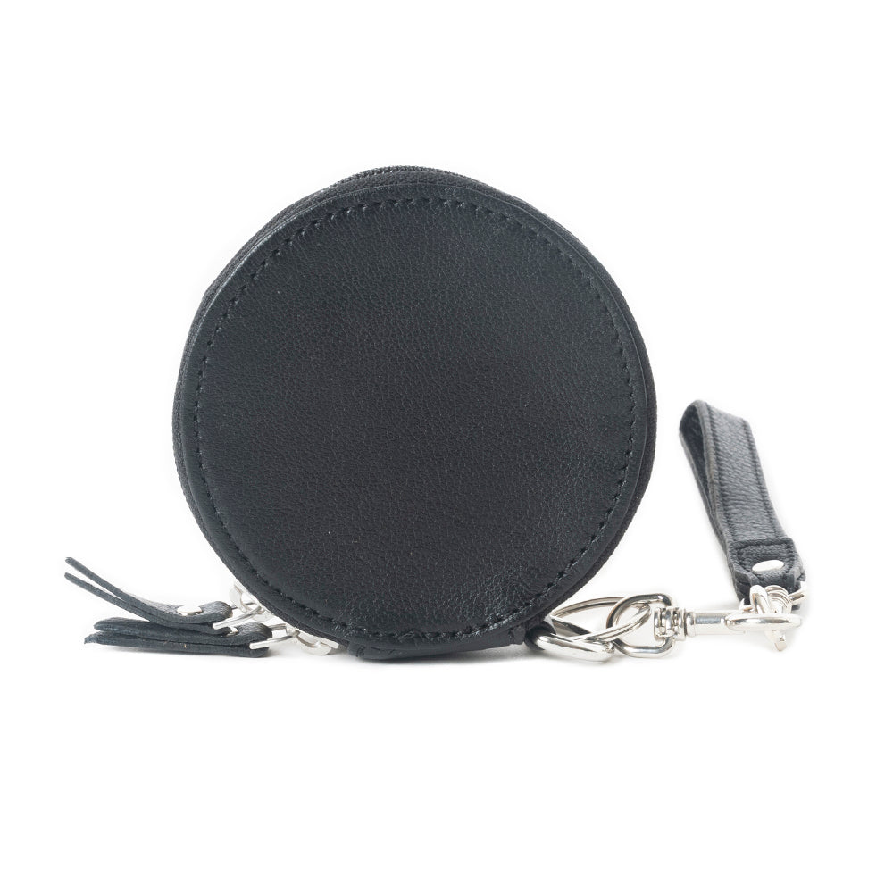 Botanic Bliss Handtooled Leather Coin Pouch in Golden Tan