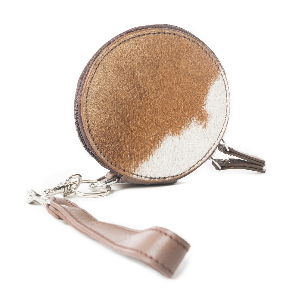 Mesa Halo Hairon Coin Pouch in Mocha Marble