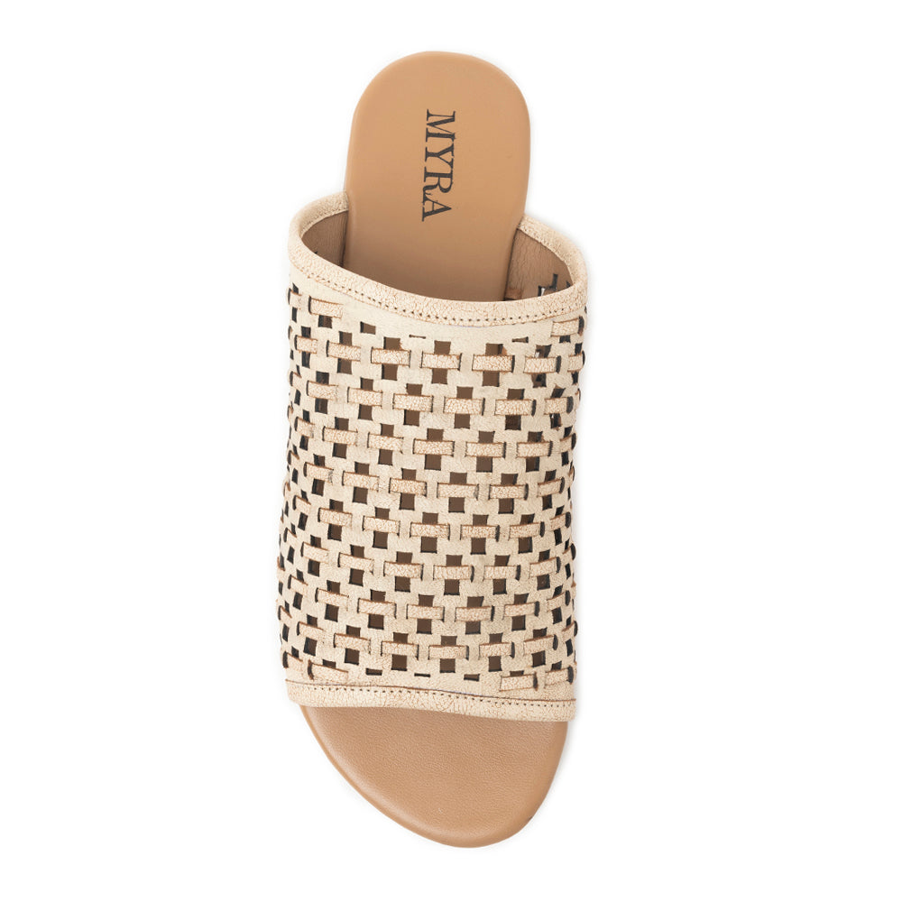Dawnlace Desert Curve Sandals in Beige