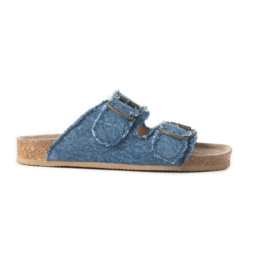 Blue Ridge Denim Sandals in Dusty Indigo