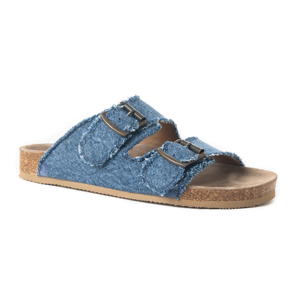 Blue Ridge Denim Sandals in Dusty Indigo