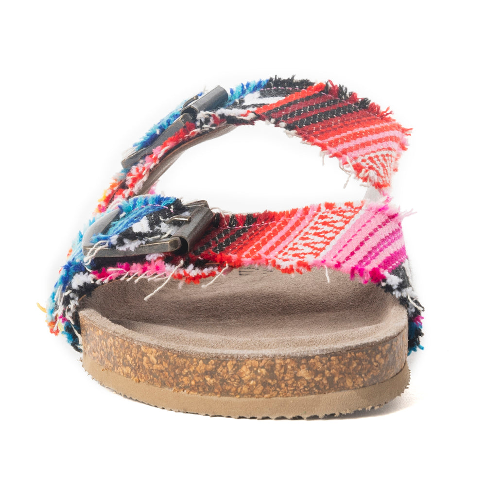 Ridge Denim Sandals in Multicolor