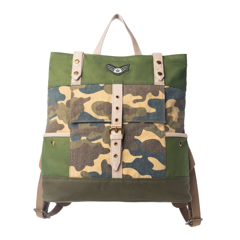 Ranger’s Day Backpack in Woodland Camo Green
