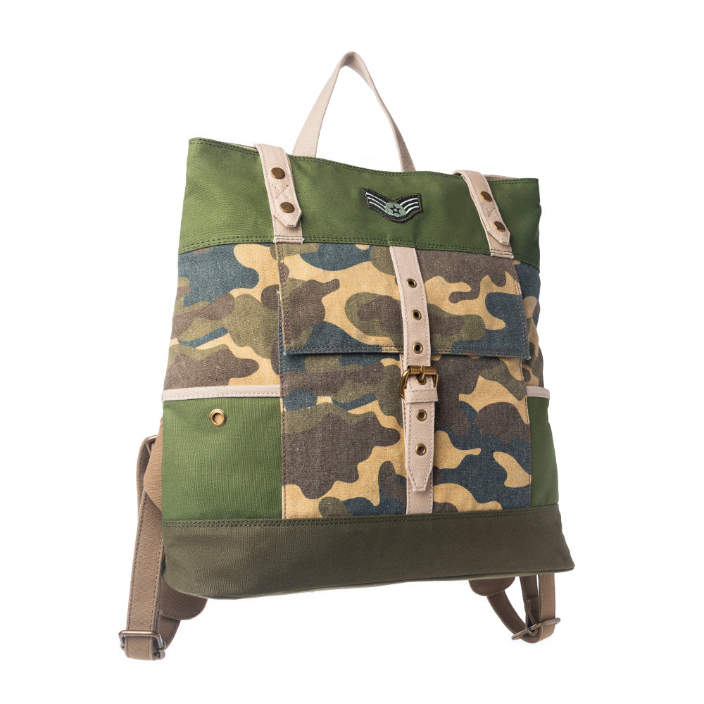 Ranger’s Day Backpack in Woodland Camo Green