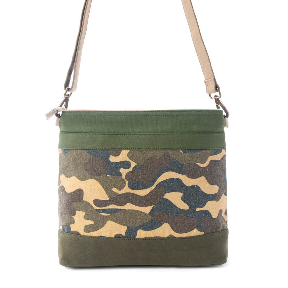 Ranger’s Day Crossbody Bag in Army Camo Green