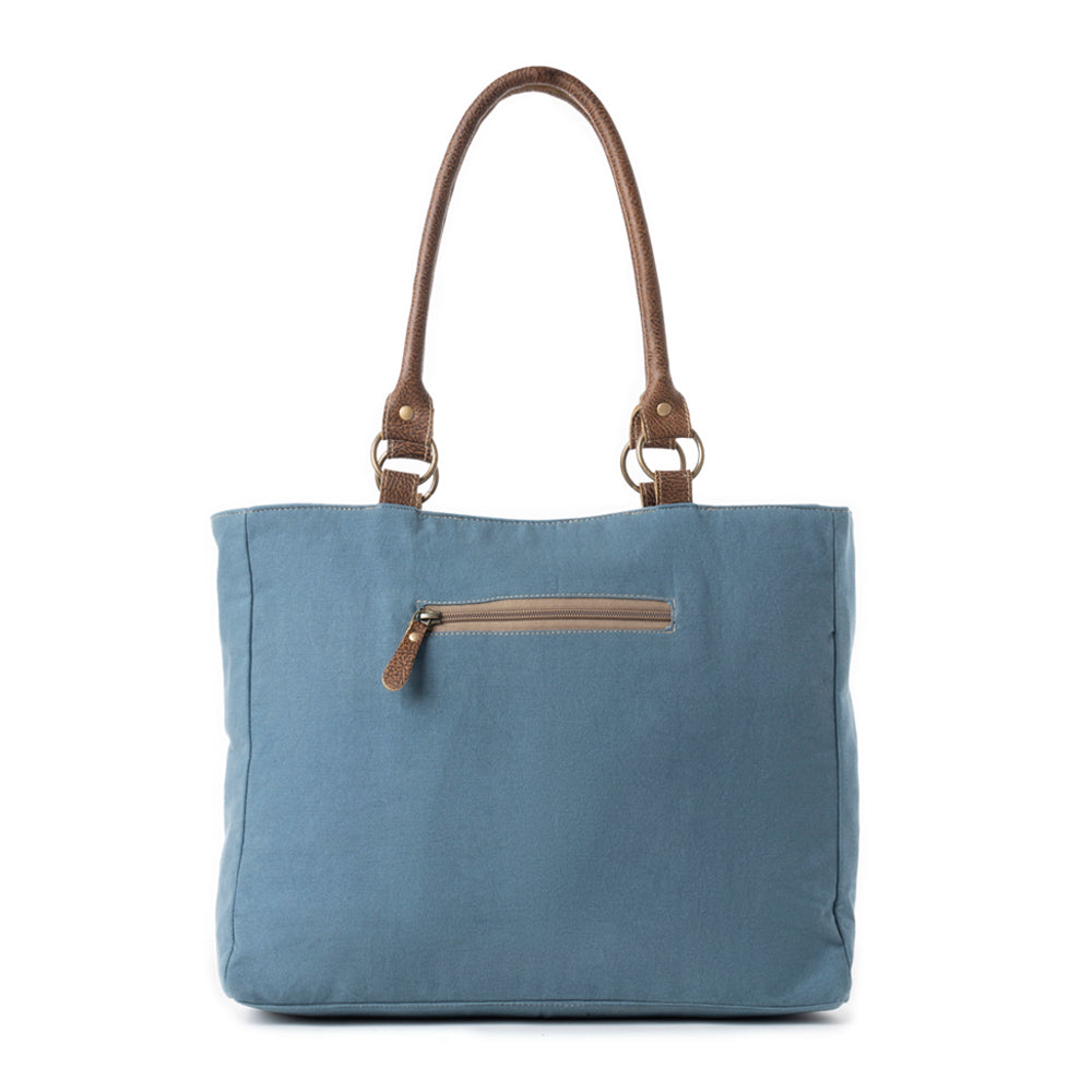 Seabound Mosaic Crossbody Bag in Faded Blue