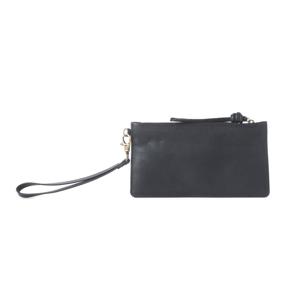 Azure Mesa Leather Wallet in Black