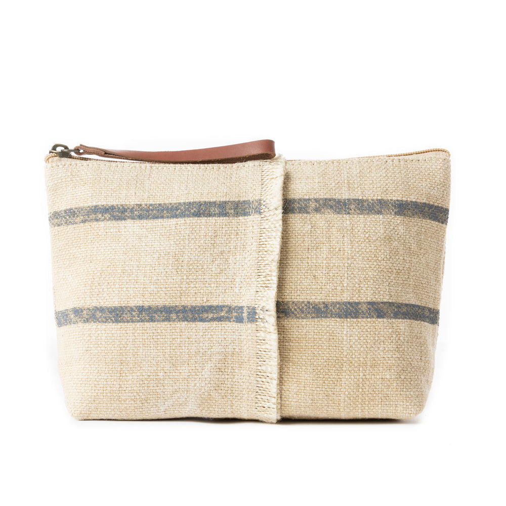 Sierra Loom Pouch in Vintage Beige