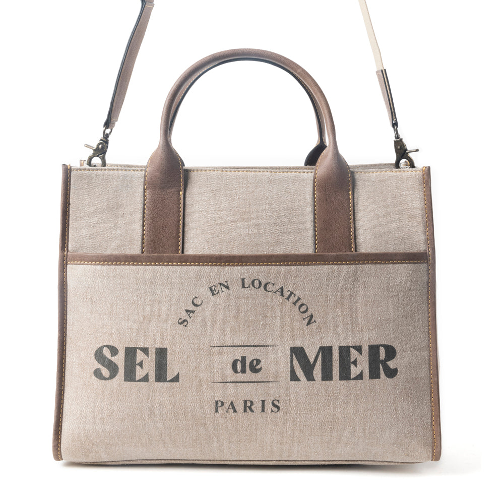 Sel de Mer Shoulder Bag in Old Mill White