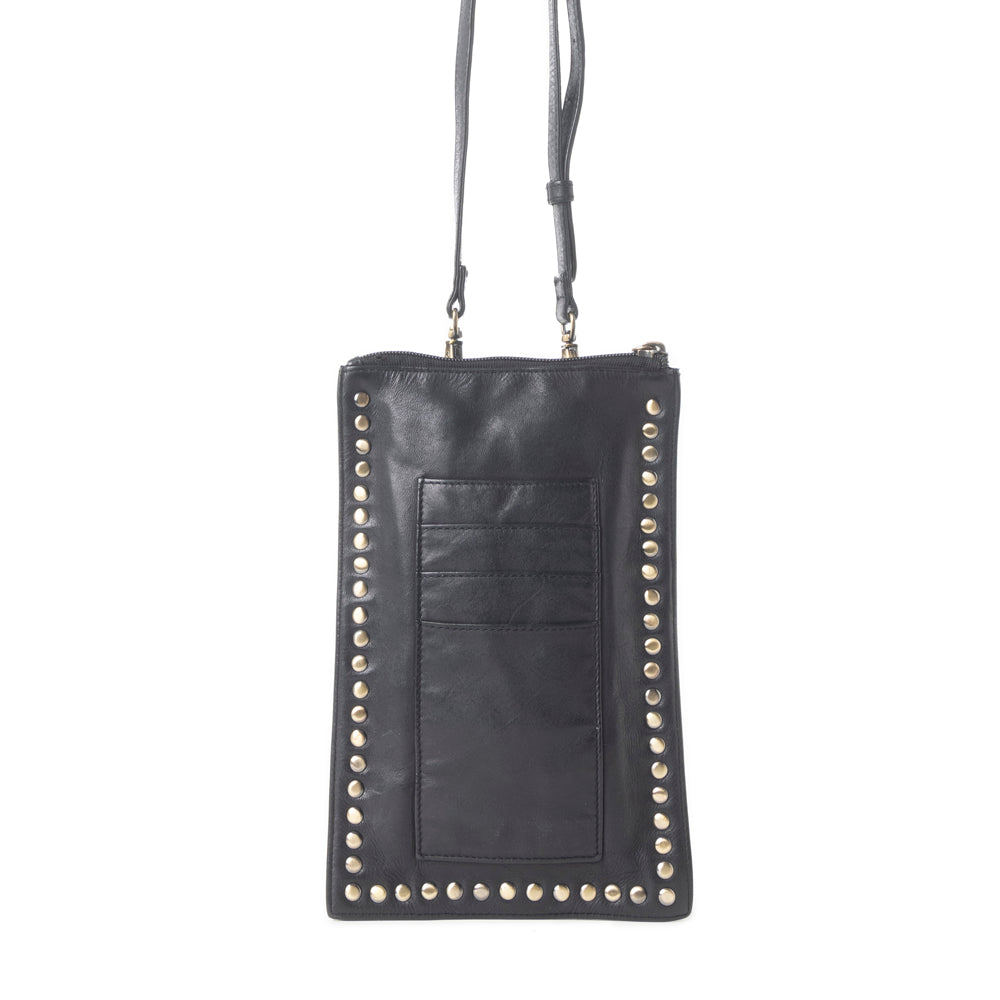 Western Wanderer Leather Bag in Black