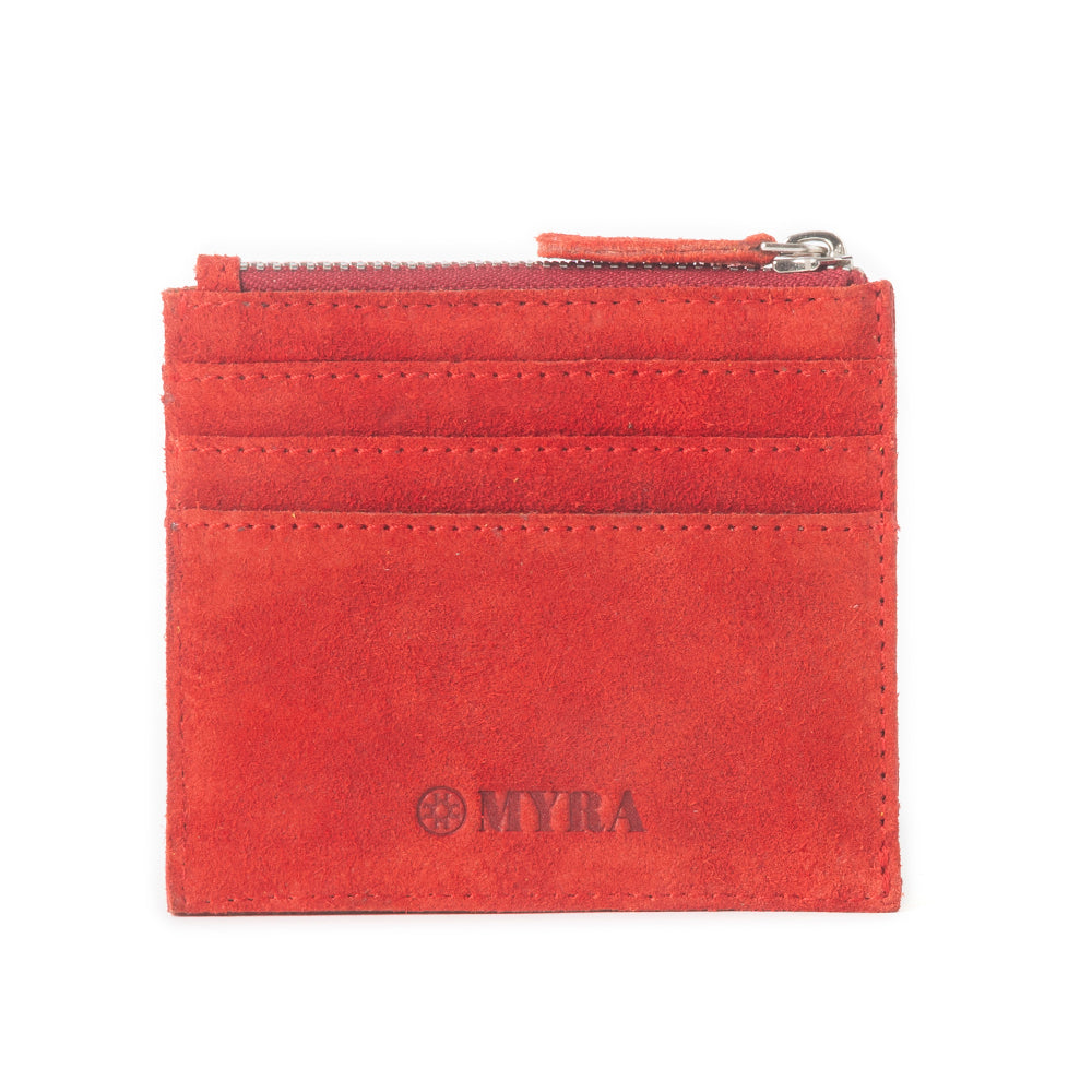 Cactus Sky Western Embroidered Credit Card Holder in Red