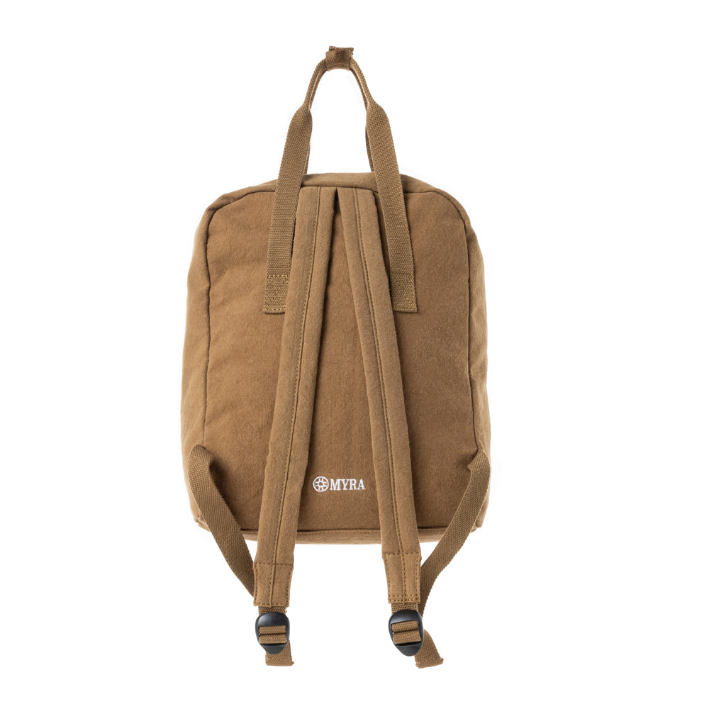 Pioneer Trek Canvas Backpack Bag in Rust Tan