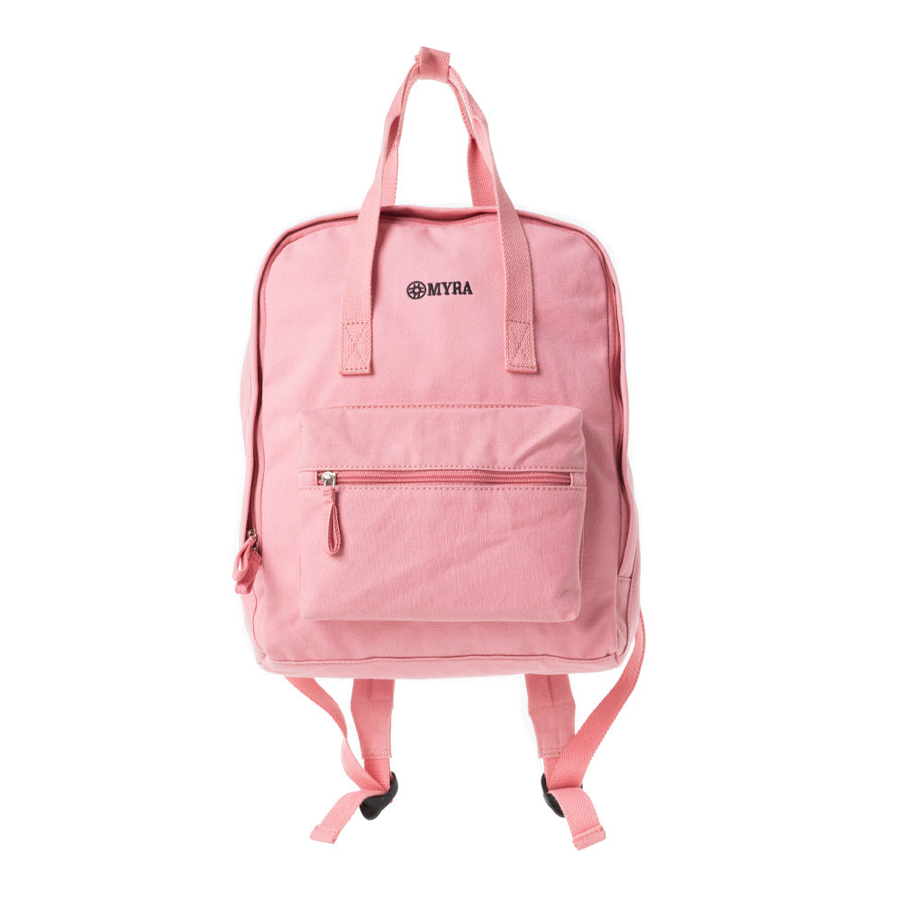 Pioneer Trek Canvas Backpack Bag in Pink