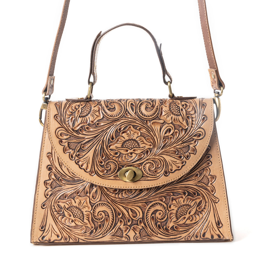 Savannah Scroll Handtooled Leather Bag Variant Combo