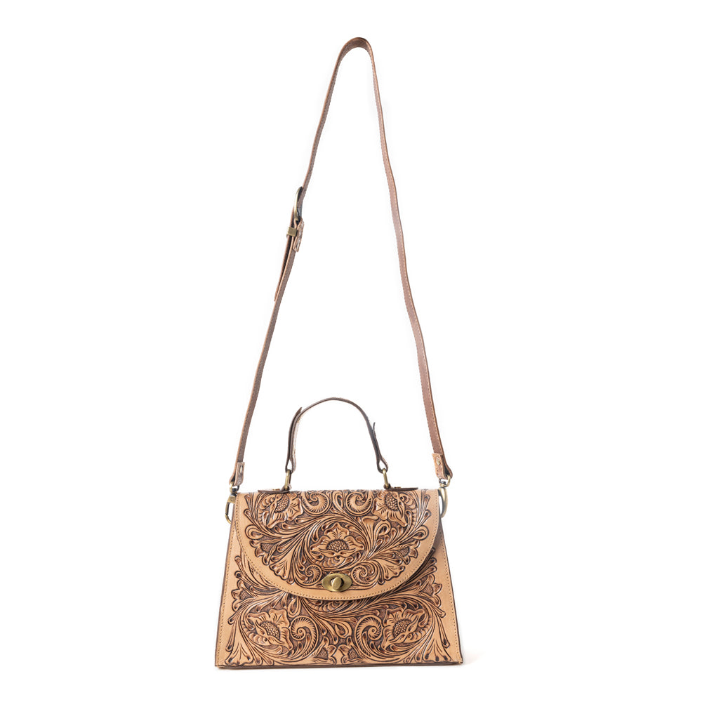 Savannah Scroll Handtooled Leather Bag Variant Combo