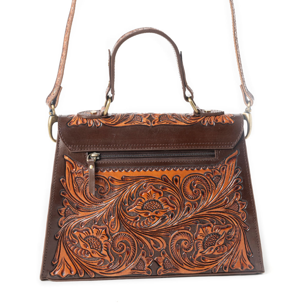 Savannah Scroll Handtooled Leather Bag Variant Combo