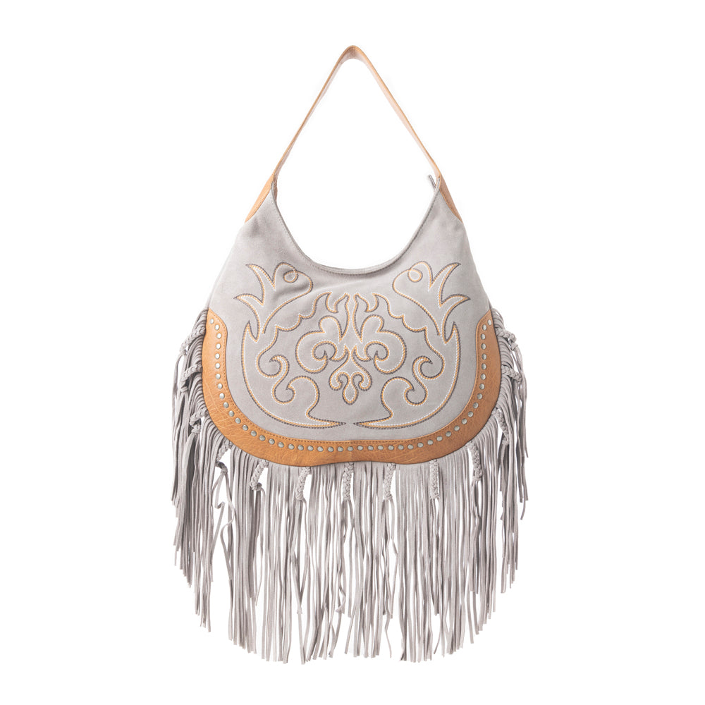 Sage Whisper Fringe Leather Bag Variant Combo