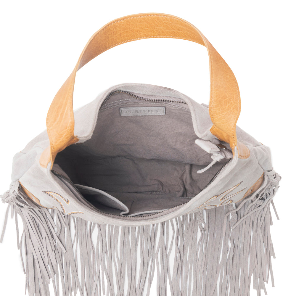 Sage Whisper Fringe Leather Bag Variant Combo