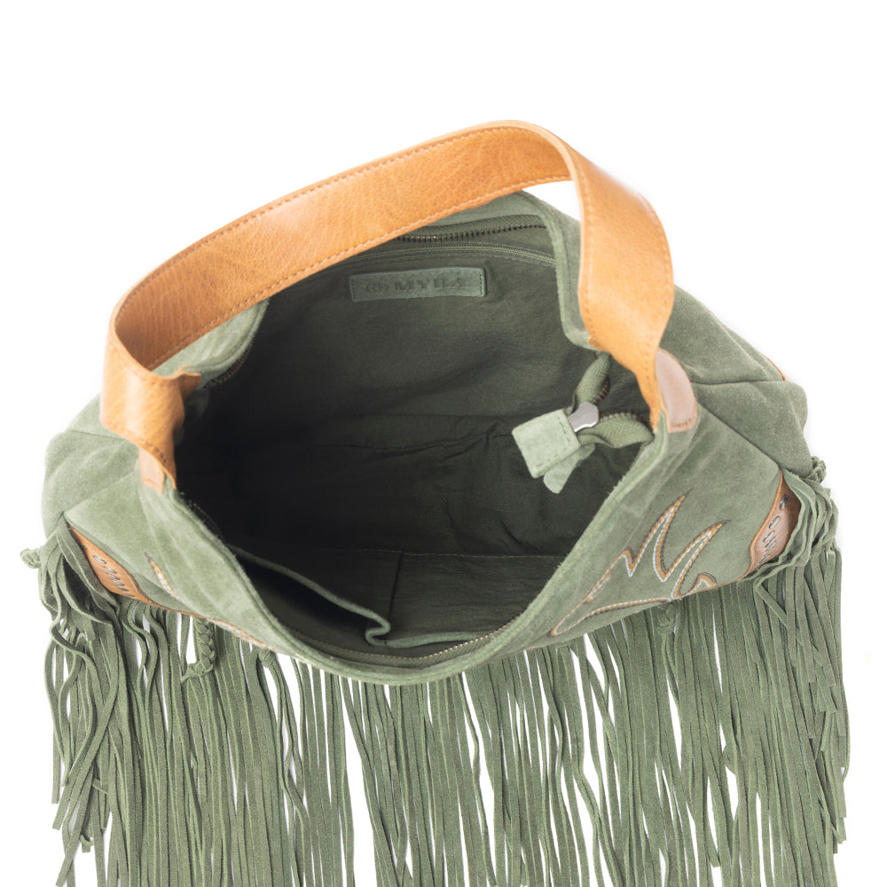 Sage Whisper Fringe Leather Bag Variant Combo