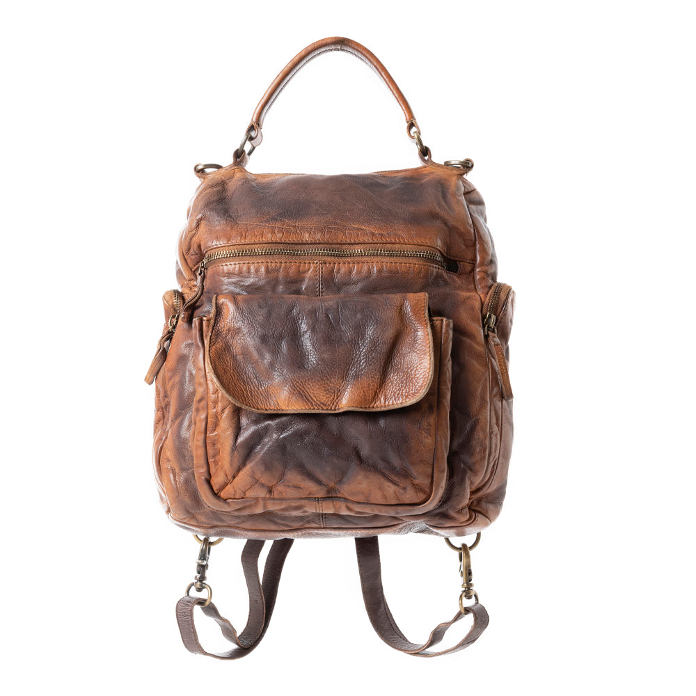 Trek Terra Leather Backpack Variant Combo
