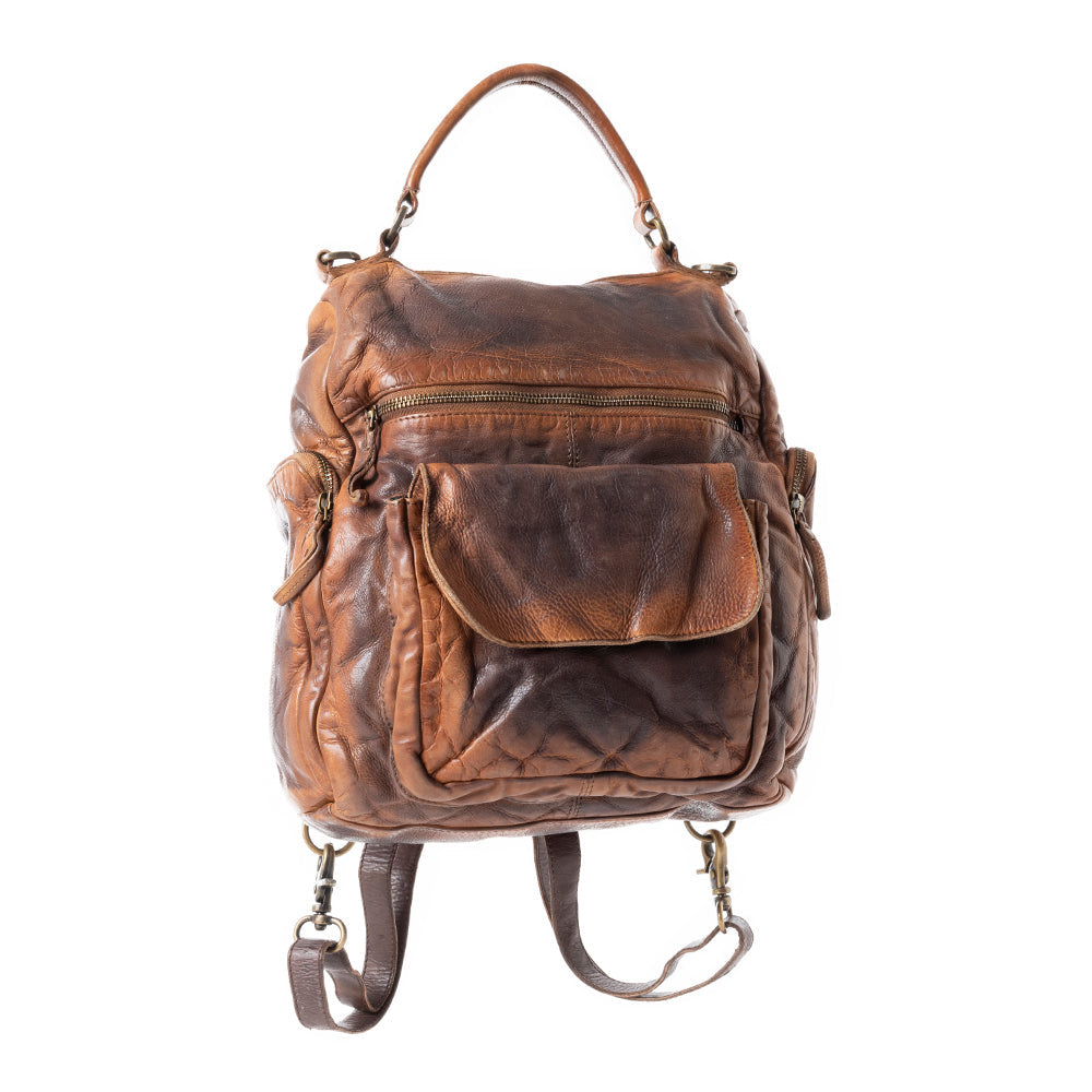 Trek Terra Leather Backpack Variant Combo