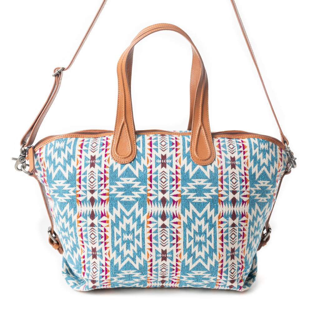 Aztec Breeze Weekender Bag in Cerulean Blue