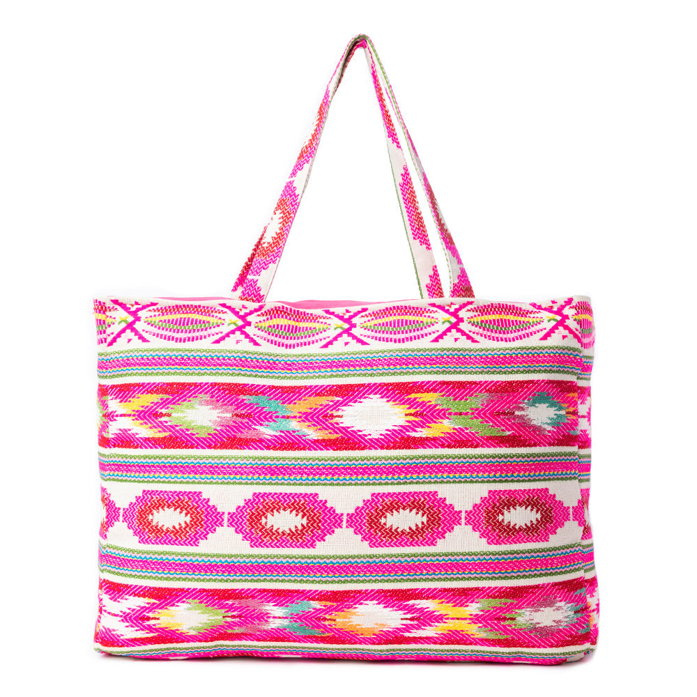 Carnival Dawn Weekender Bag in Neon Fuchsia