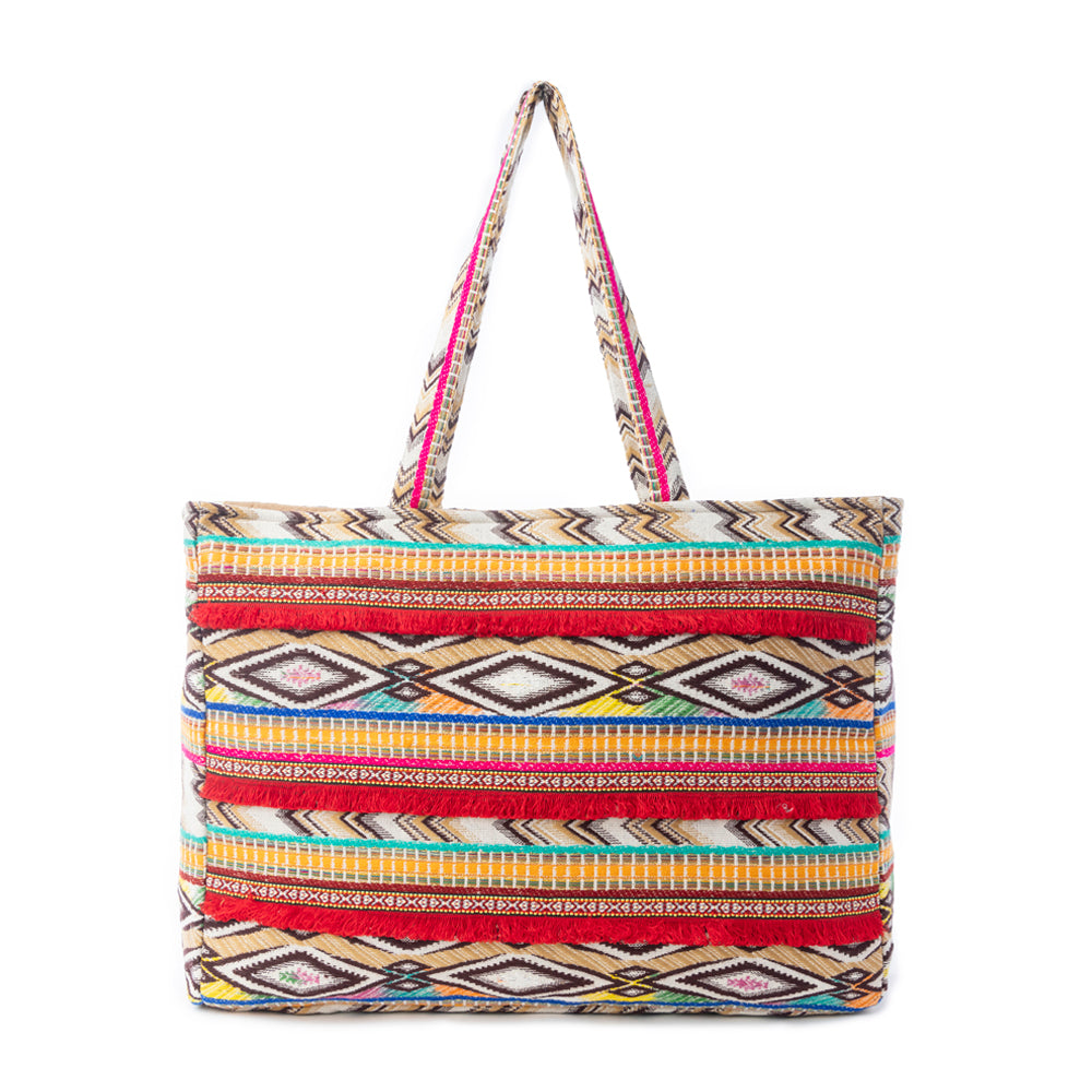 Heritage Sol Weekender Bag in Sunset Orange