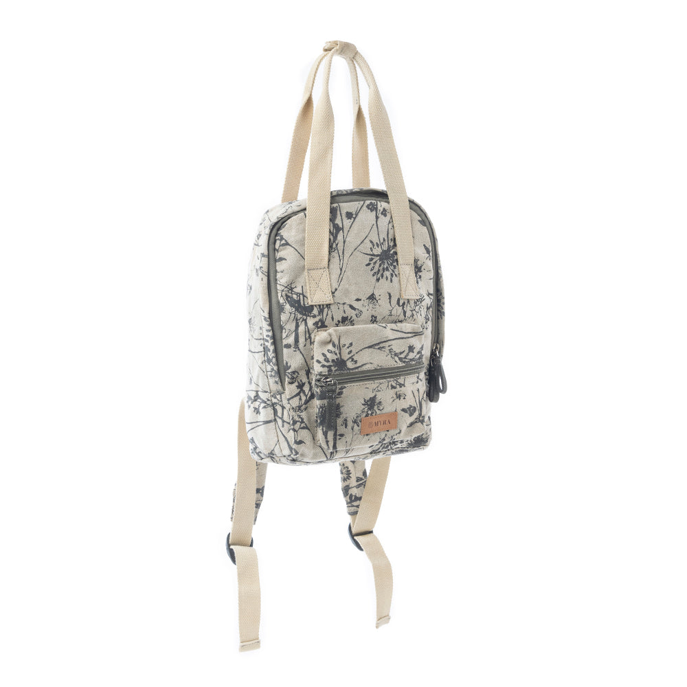 Fable Flora Cotton Backpack in Earthy Sage