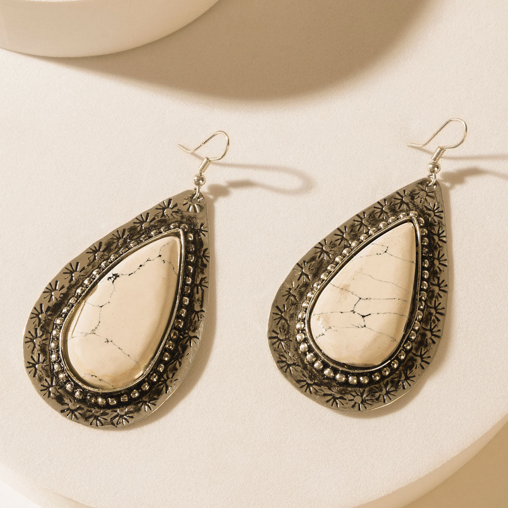 Helena Earrings in Nickel Bloom