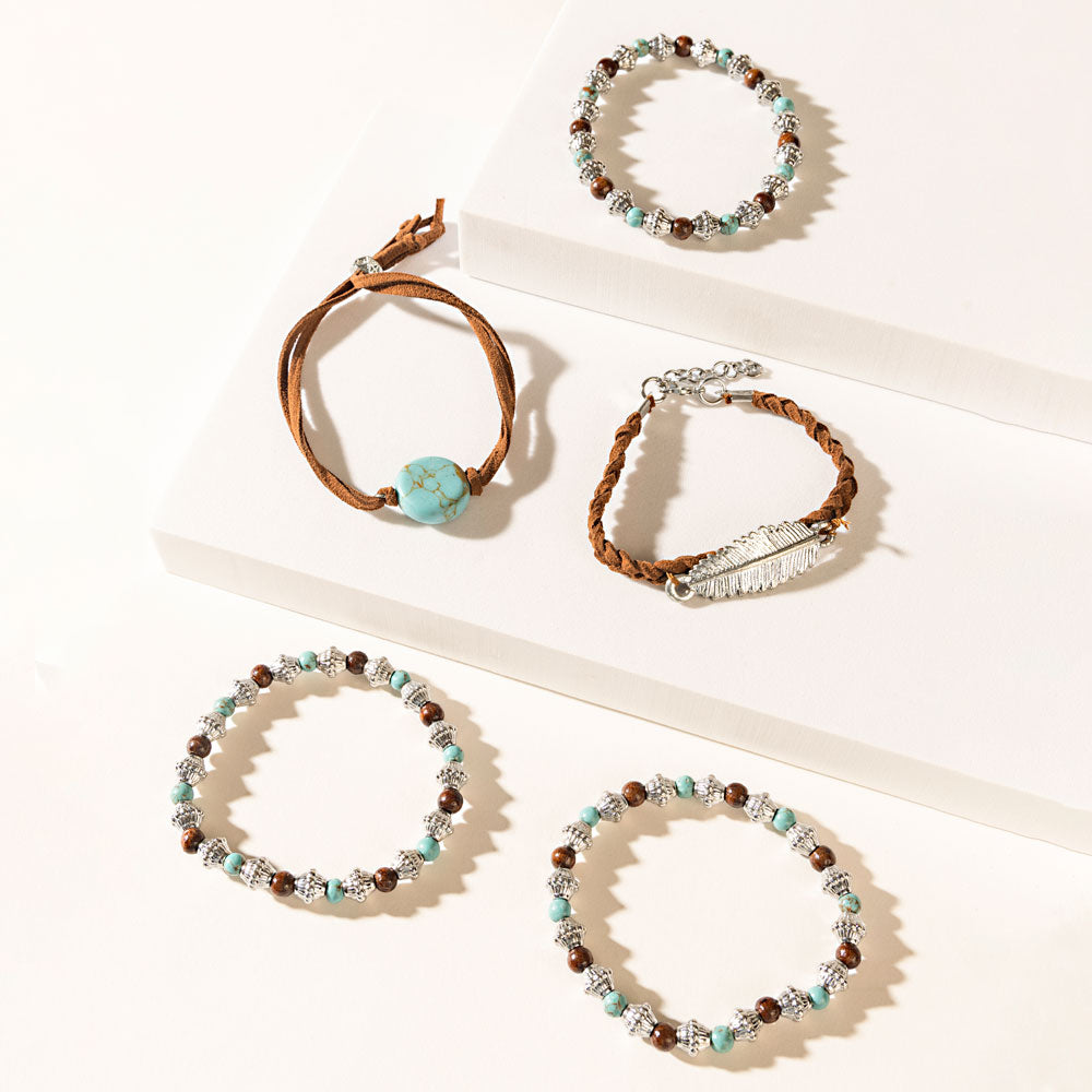 Santa Fe Trail Bracelet in Antique Turquoise