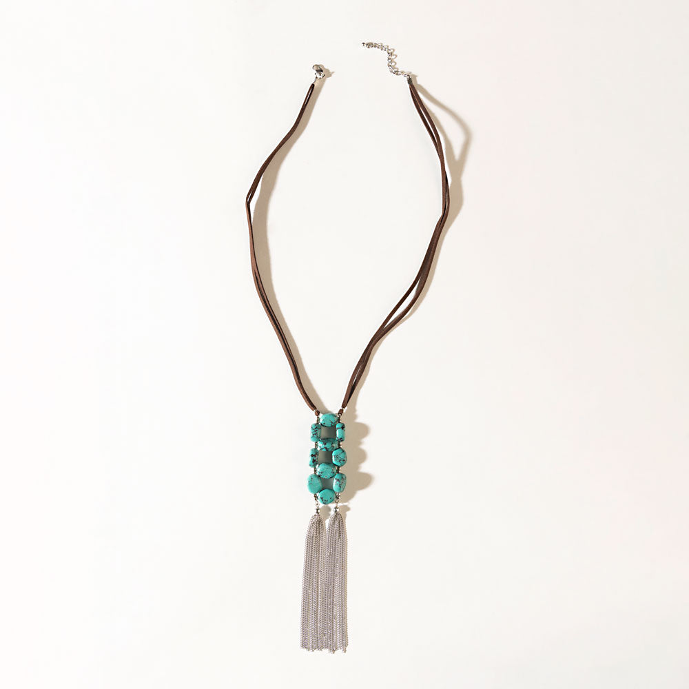 Desert Dancer Necklace in Silver Bloom