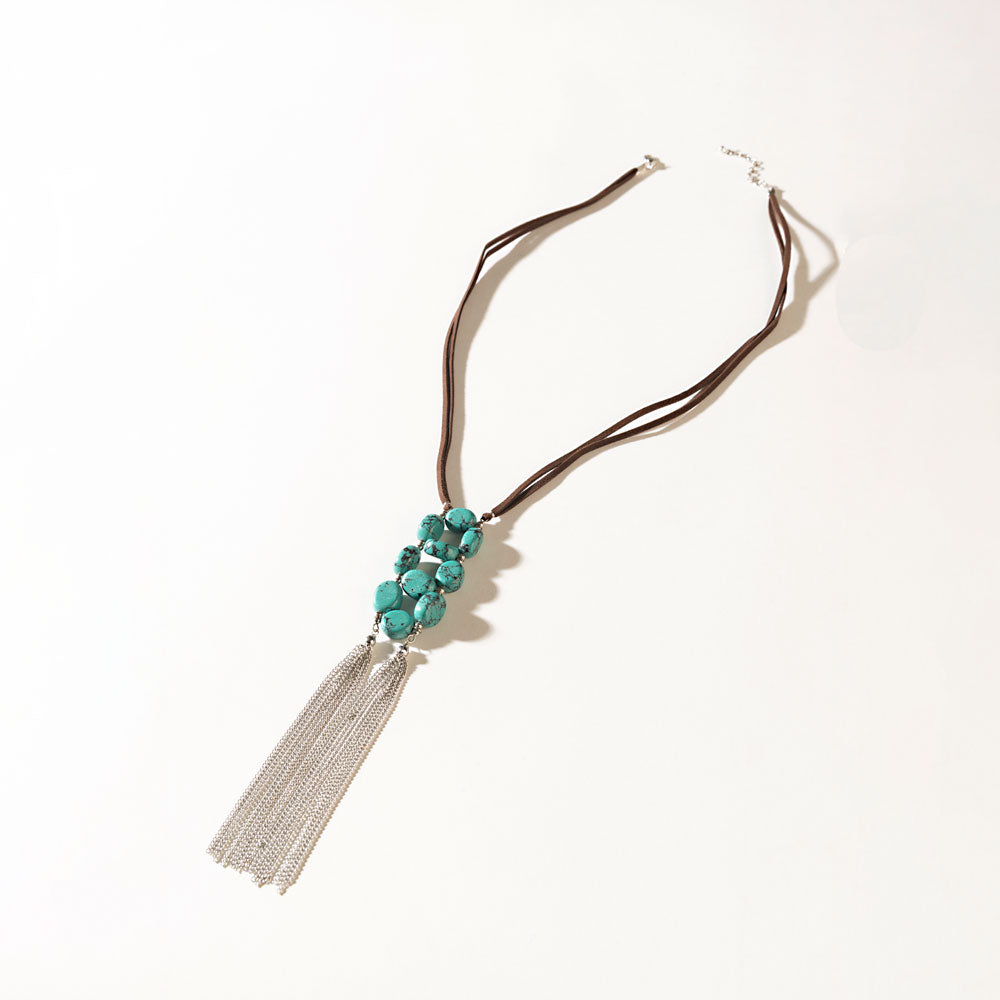 Desert Dancer Necklace in Silver Bloom