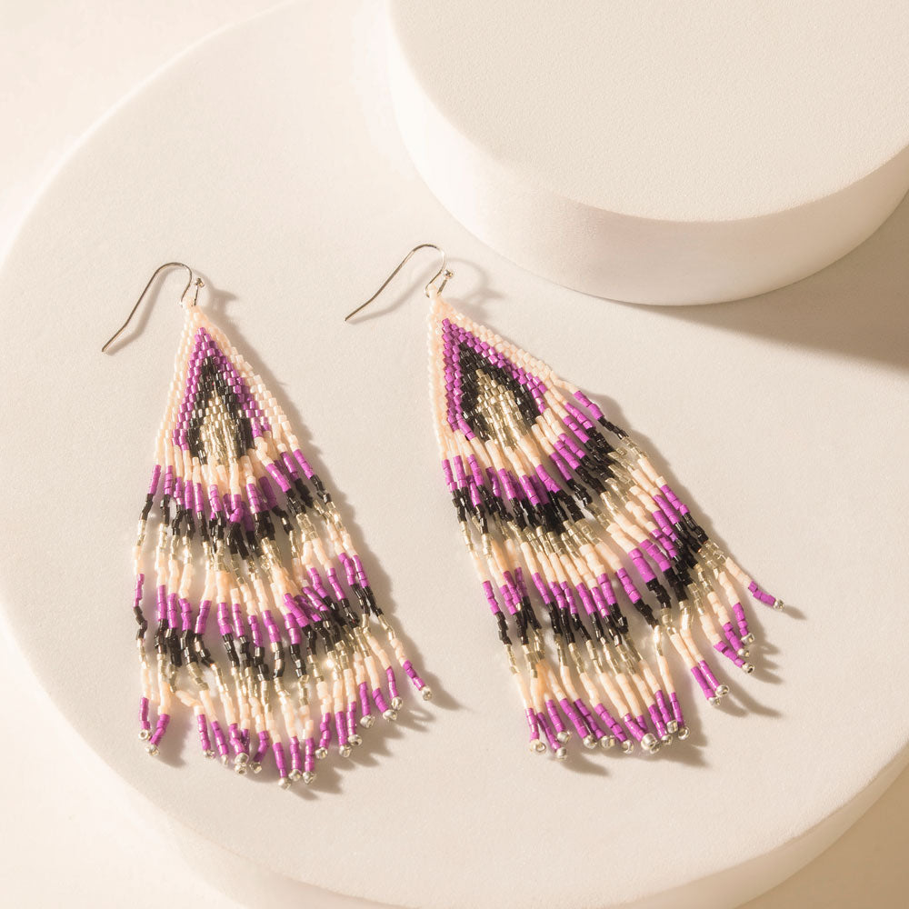 Whispering Winds Earrings in Bold Lilac