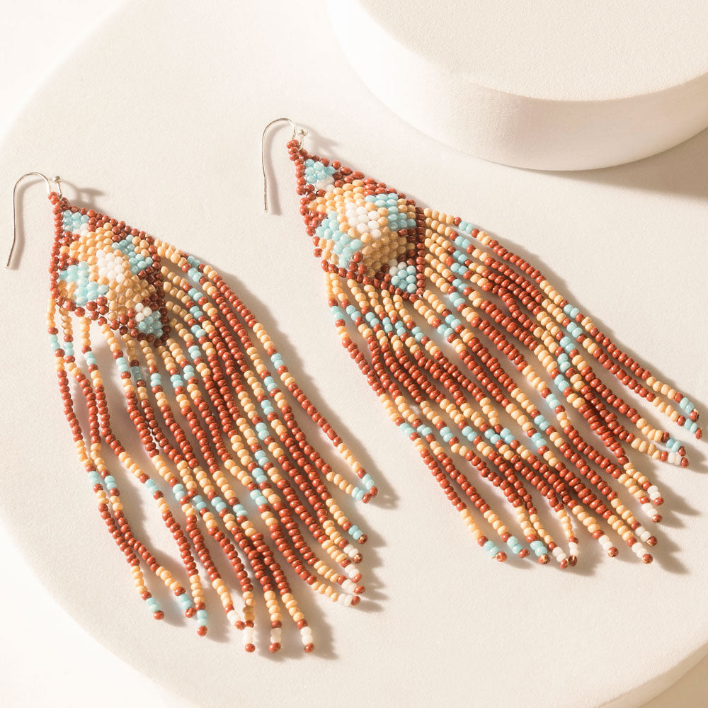 Willowfire Earrings in Rust Ember