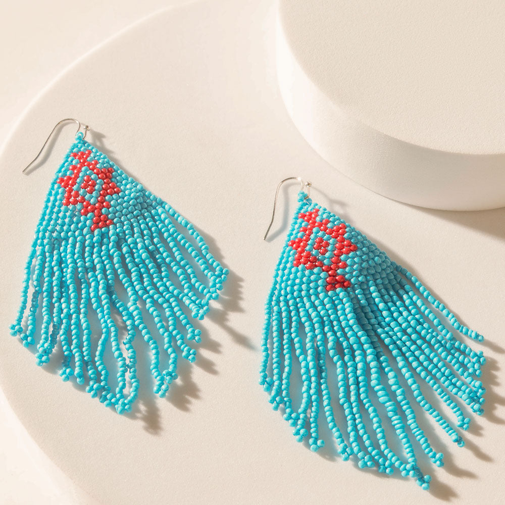Mesa Crossroads Earrings in Electric Blue