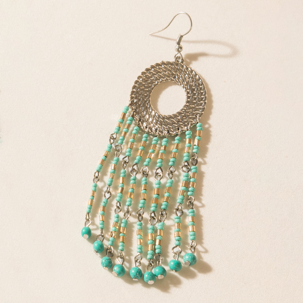Desert Jewel Earrings in Golden Sage