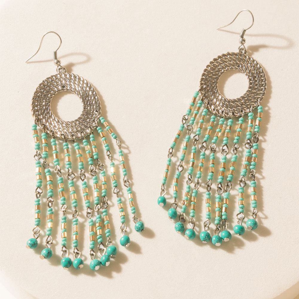 Desert Jewel Earrings in Golden Sage