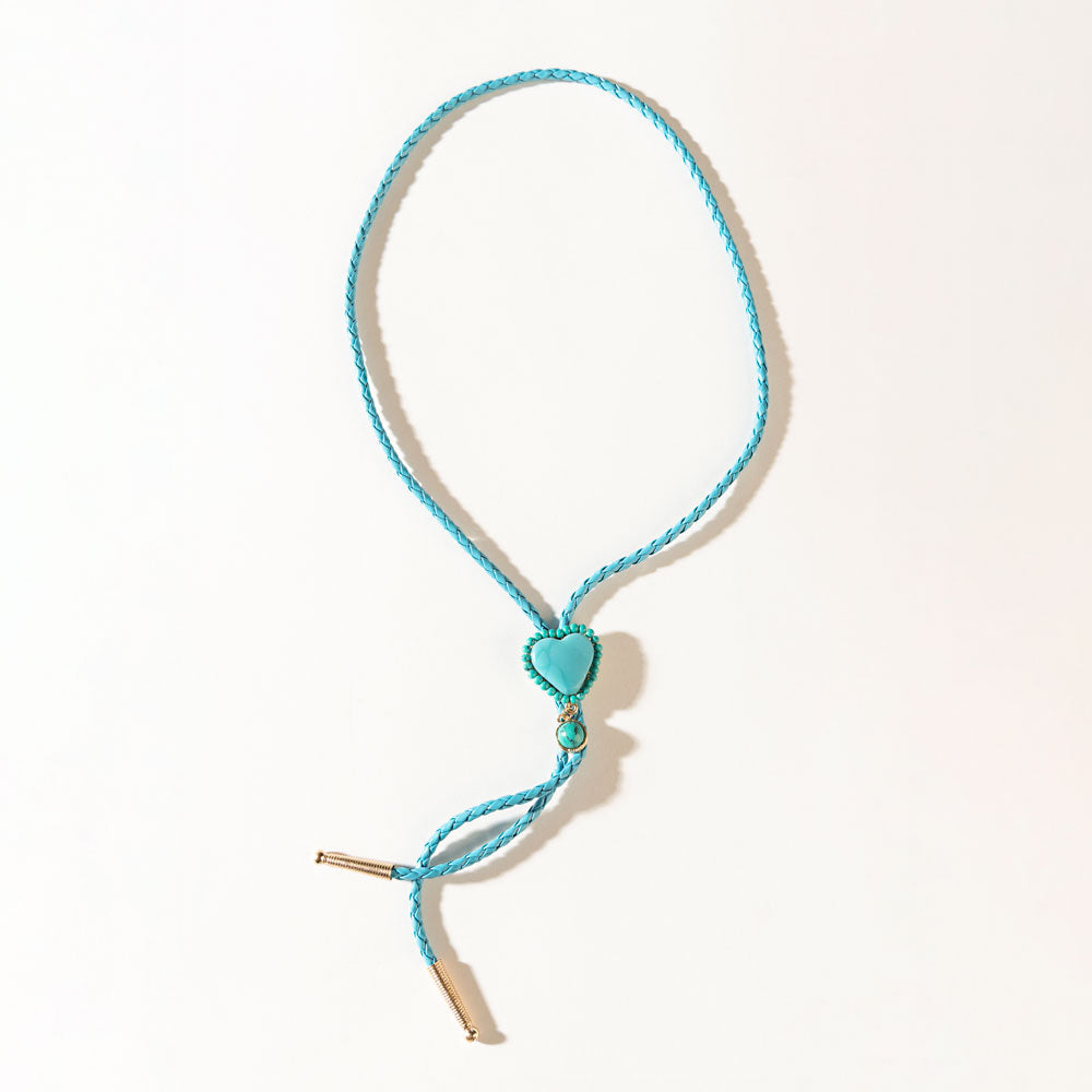 June at Sundown Necklace in Rodeo Teal