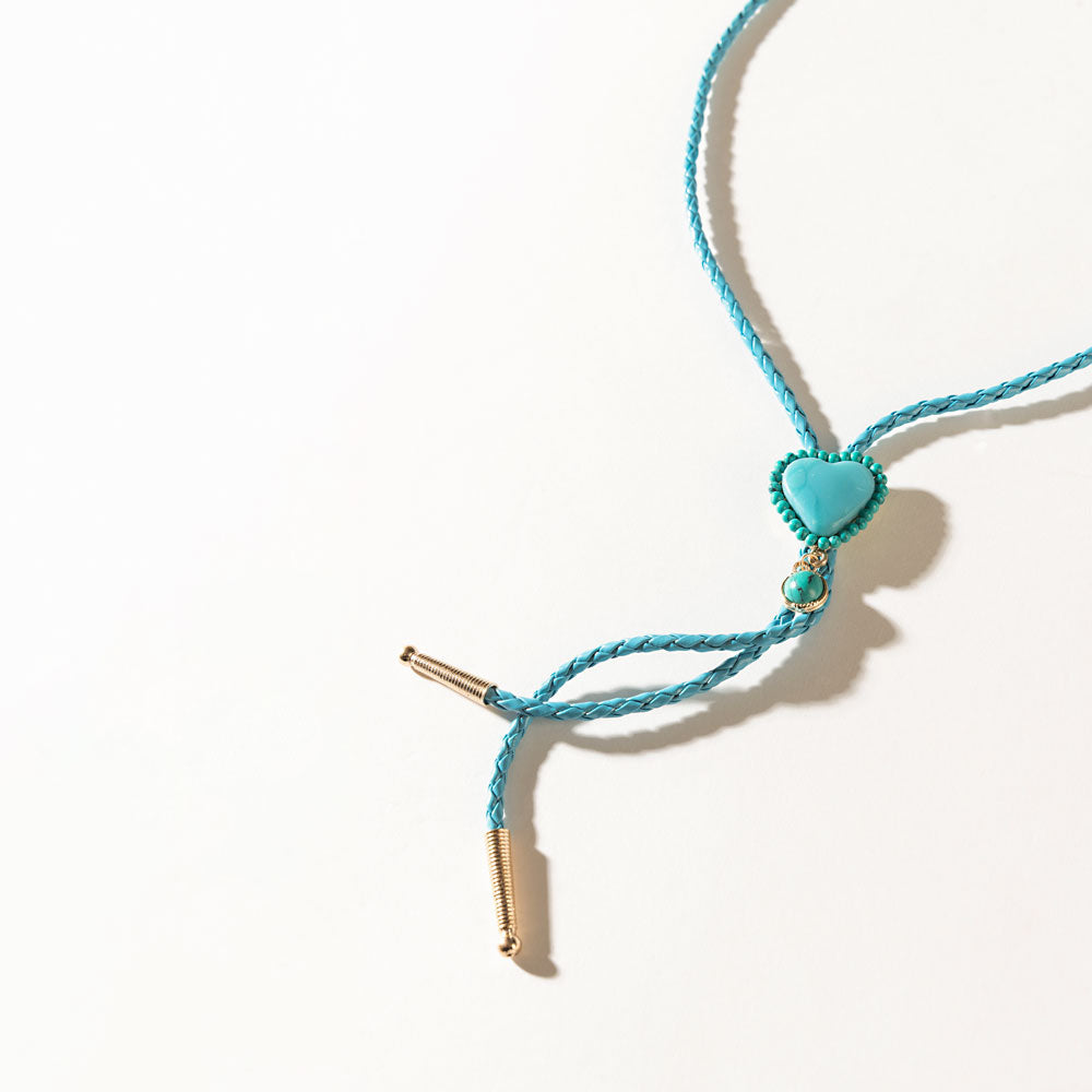 June at Sundown Necklace in Rodeo Teal