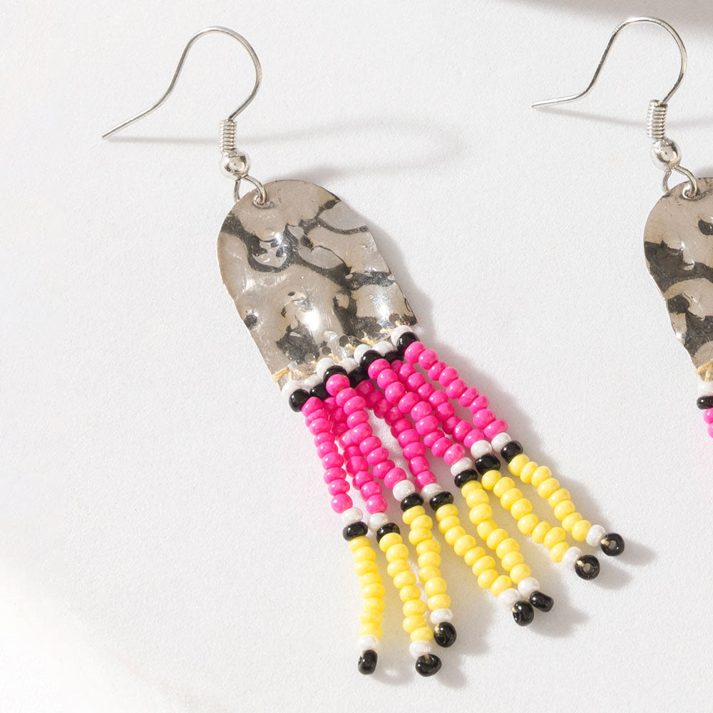 Wild Vaquero Earrings in Rodeo Pink