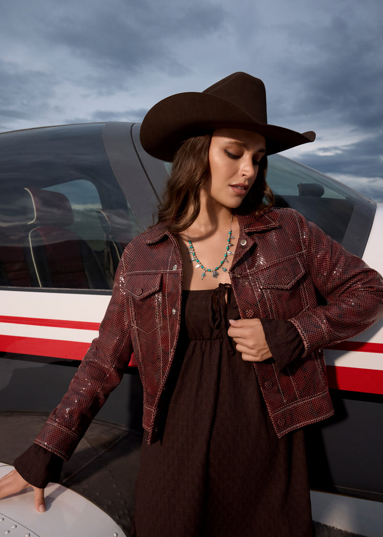 Feather Song Necklace in Nomad Blue