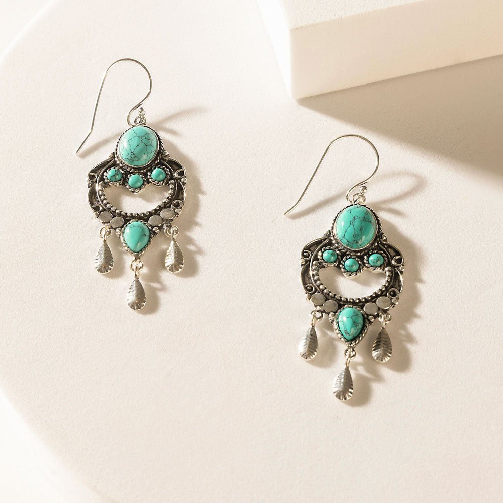 Featherchant Earrings in Spirit Teal