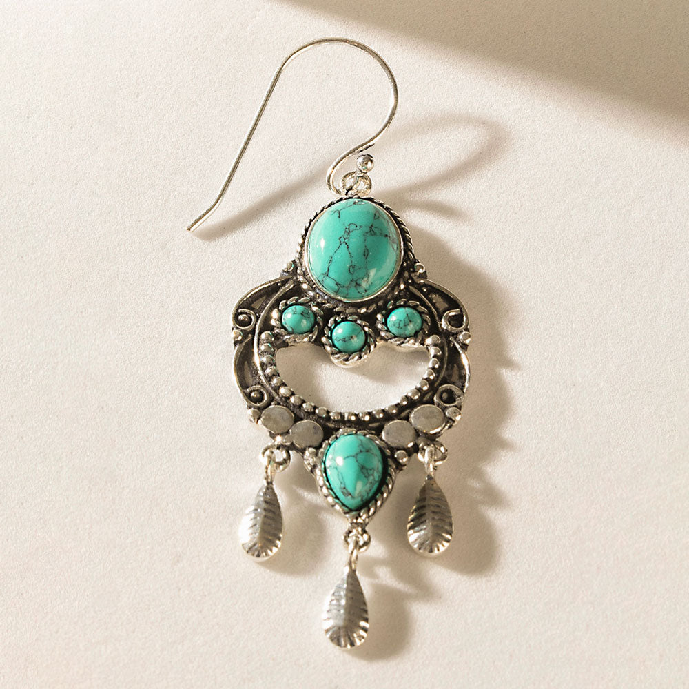 Featherchant Earrings in Spirit Teal