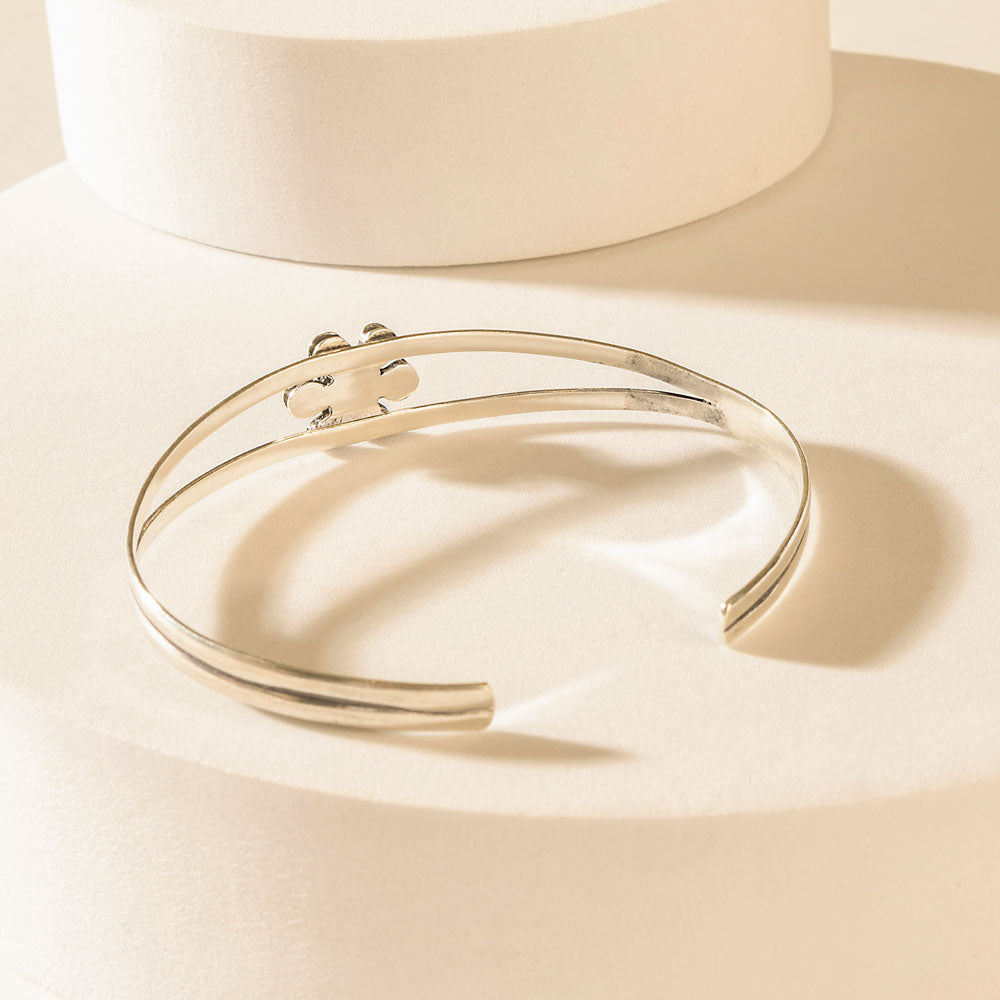 Bloomtrail Cuff in Morning Silver