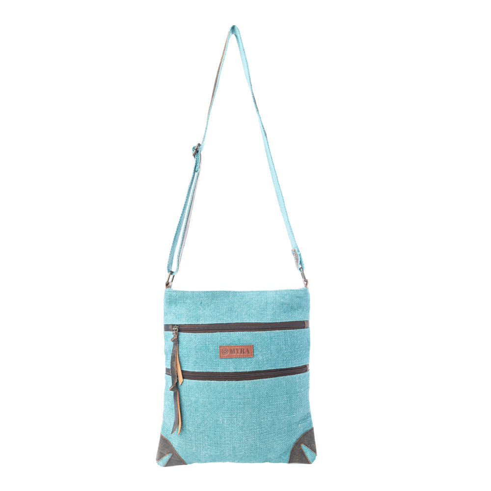 Western Jade Shoulder Bag in Aqua Sage
