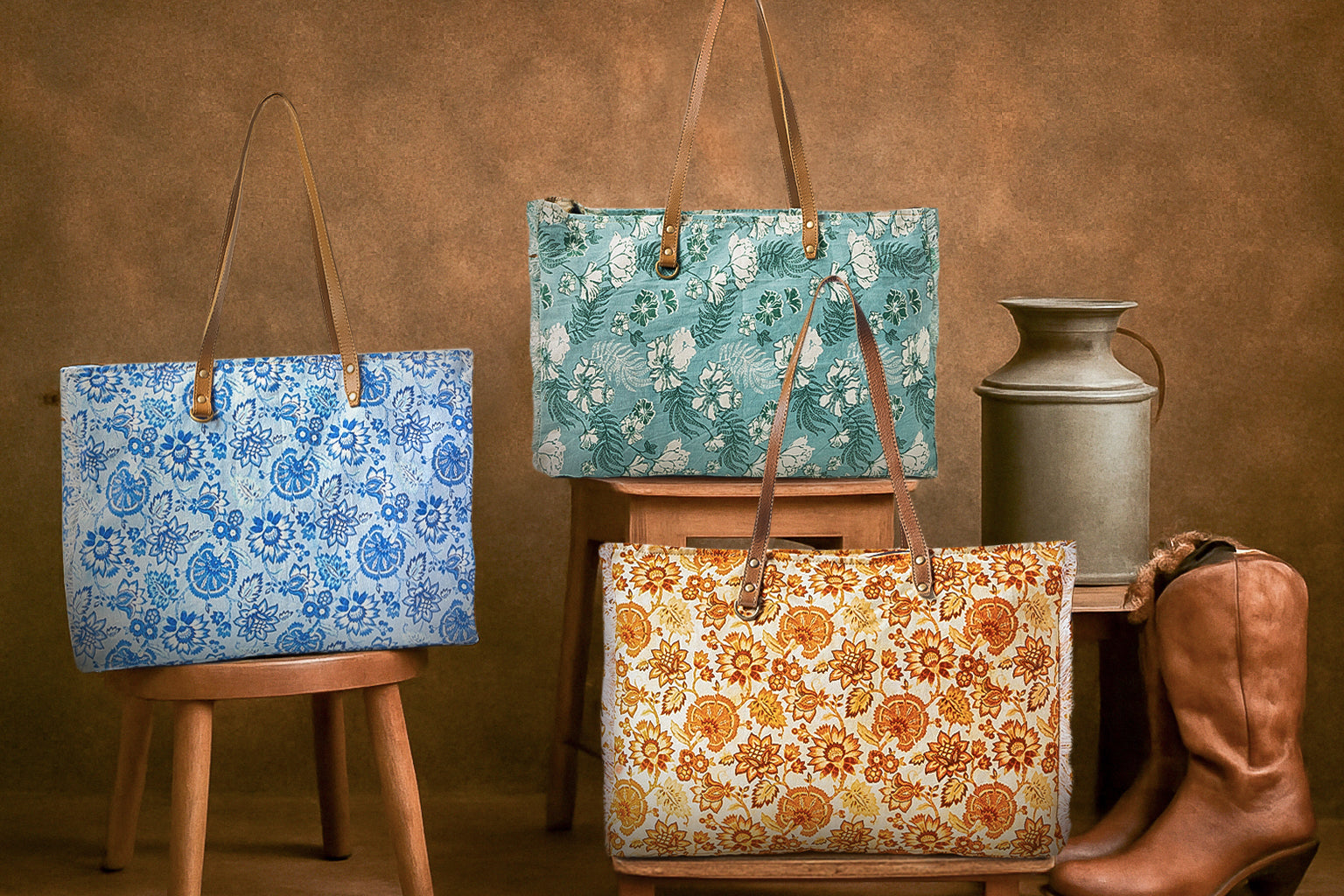 Delft Garden Weekender Bag Variant Combo